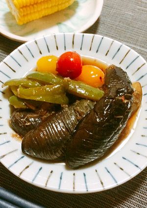 素麺つゆで♪「夏野菜の煮びたし」-レシピのメイン写真