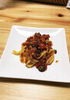 トマトソースパスタ-レシピのメイン写真