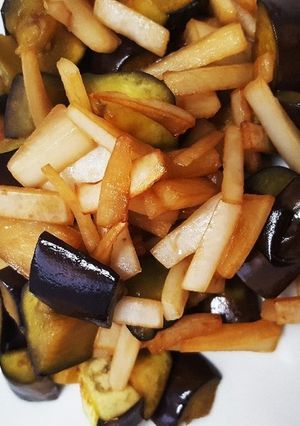 なすと大根の皮のきんぴら-レシピのメイン写真