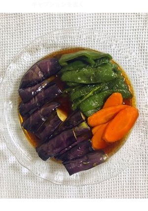 なすとピーマンと人参の煮浸し-レシピのメイン写真