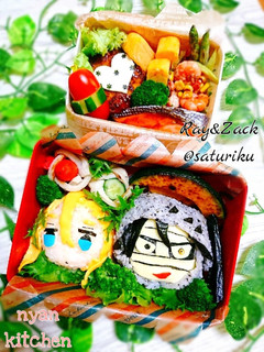 『殺戮の天使*レイ&ザック』キャラ弁-レシピのメイン写真