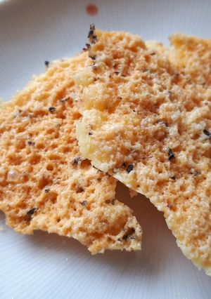 レンジで超簡単❤チーズのパリパリせんべい-レシピのメイン写真