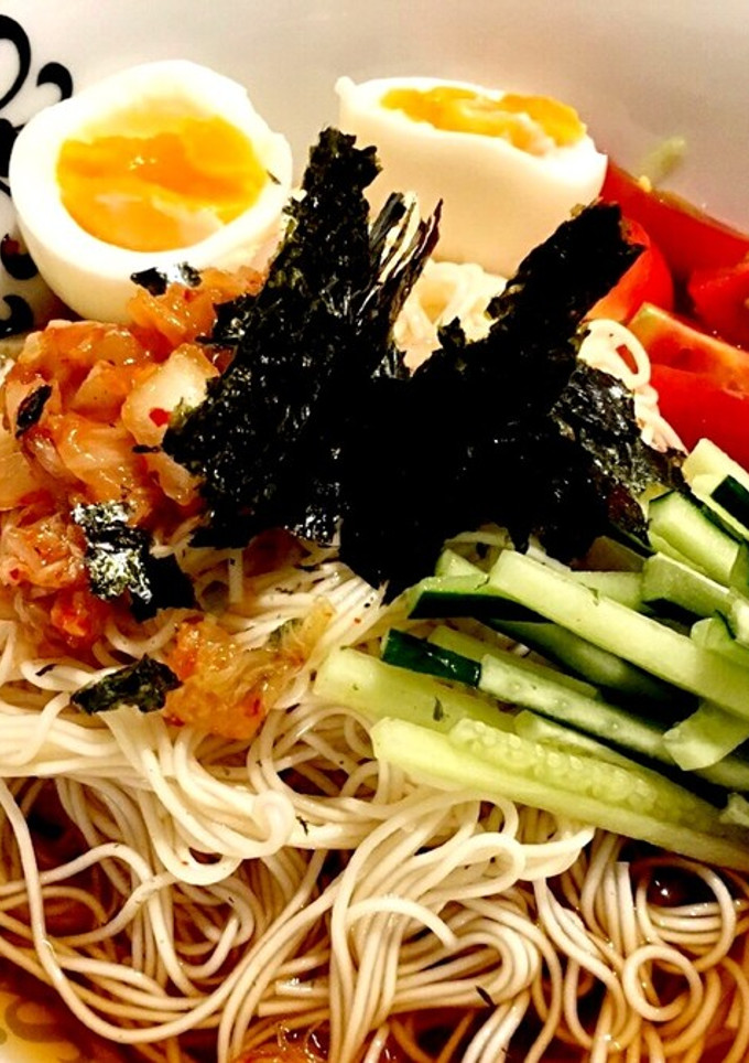 梅とキムチの冷やしそうめん-レシピのメイン写真