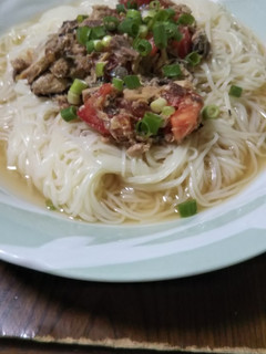 さば・トマト素麺-レシピのメイン写真