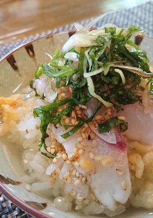 鯛茶漬け×SHiBOROゴマ油-レシピのメイン写真