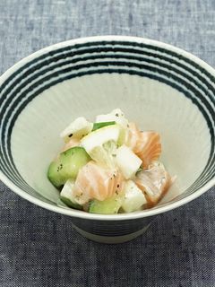 サーモンと長芋のマリネ-レシピのメイン写真