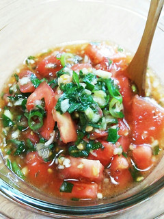 夏野菜トマトとみょうがの万能ソース♪-レシピのメイン写真
