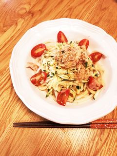 ズッキーニの冷やしうどん-レシピのメイン写真