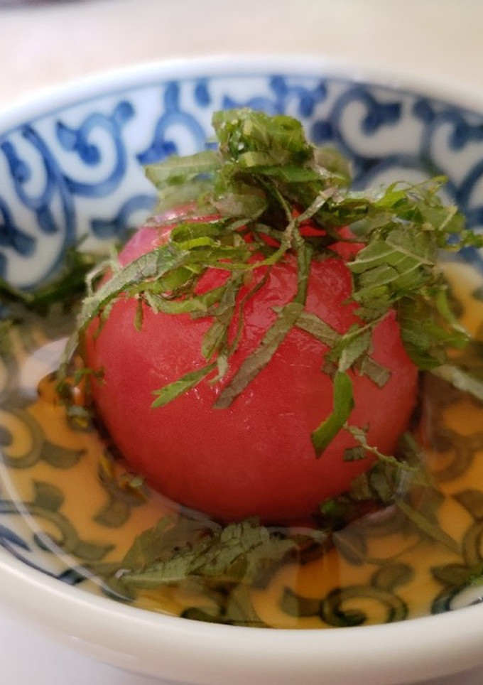 トマトの丸ごと♪レモンだしお浸し-レシピのメイン写真