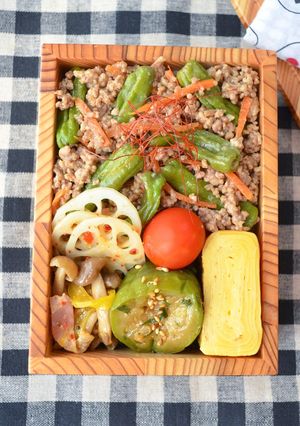食べたら青椒肉絲！ししとうのひき肉炒め♪-レシピのメイン写真