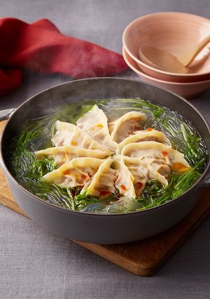 和風だし香る白だし餃子鍋-レシピのメイン写真