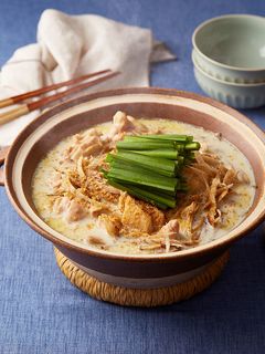 鶏ごぼうのまろやか白だし豆乳鍋-レシピのメイン写真