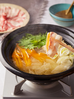 野菜を巻いて!白だししゃぶしゃぶ-レシピのメイン写真