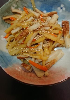 ☆じゃがいもと人参のオイスターきんぴら☆-レシピのメイン写真