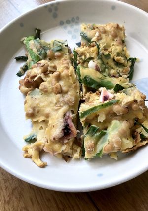 納豆とイカのチヂミ♪-レシピのメイン写真