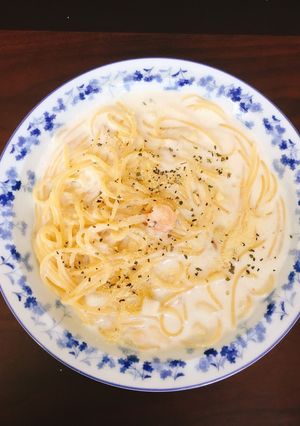 カップスープで簡単！濃厚クリームパスタ-レシピのメイン写真