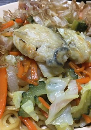 オイスターソースで和風牡蠣焼きそば-レシピのメイン写真