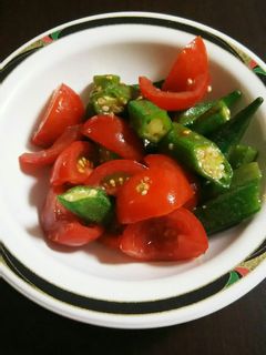 簡単!オクラとミニトマトのナムル-レシピのメイン写真