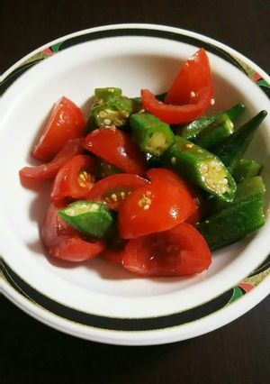 簡単！オクラとミニトマトのナムル-レシピのメイン写真