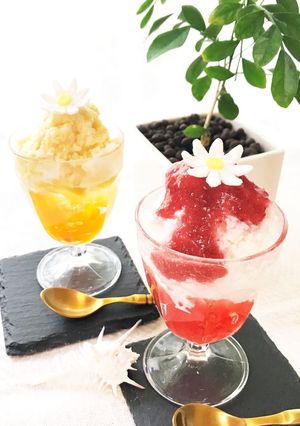 苺の雪花氷（シェーファーピン）-レシピのメイン写真