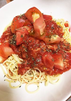 冷製トマトツナパスタ-レシピのメイン写真