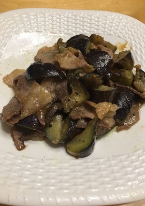 茄子と豚バラ肉の味噌炒め-レシピのメイン写真