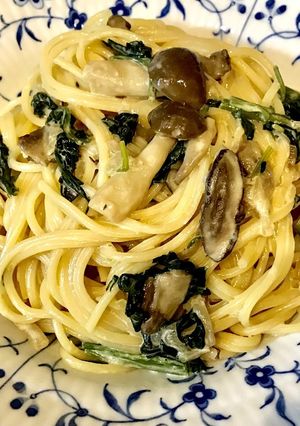 和風クリームパスタ-レシピのメイン写真