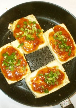 豆腐ステーキ♪梅干し味噌味簡単-レシピのメイン写真
