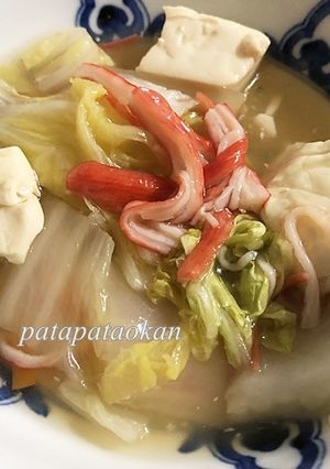 レンジで♪白菜と豆腐のカニカマあんかけ-レシピのメイン写真
