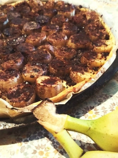 ☆砂糖不使用☆チョコバナナオープンパイ-レシピのメイン写真