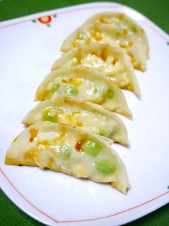 骨粗鬆症対策!枝豆コーンしらすの包み焼き-レシピのメイン写真