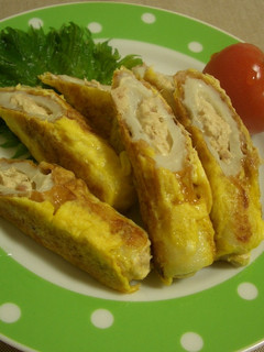 お弁当のおかず★梅ツナマヨのちくわピカタ-レシピのメイン写真