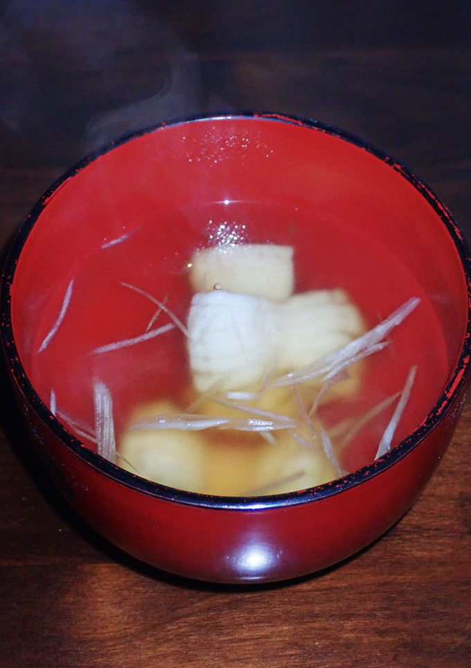 鱧の湯引き（おとし）とお吸い物　-レシピのメイン写真