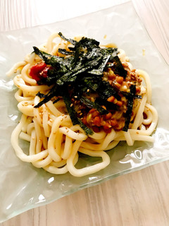 納豆ねばねば冷やしうどん 梅風味-レシピのメイン写真