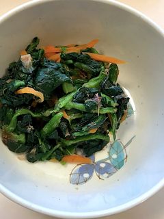 ほうれん草人参のお浸し【病院食】-レシピのメイン写真