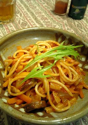 我が家のスパゲティーナポリタン-レシピのメイン写真