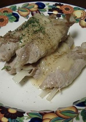 とろ~りチーズソースで♪豚のねぎ巻き-レシピのメイン写真