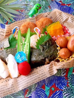 簡単おにぎり弁当 部活弁当 夏休み弁当-レシピのメイン写真