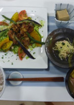 鶏の唐揚げ夏野菜-レシピのメイン写真