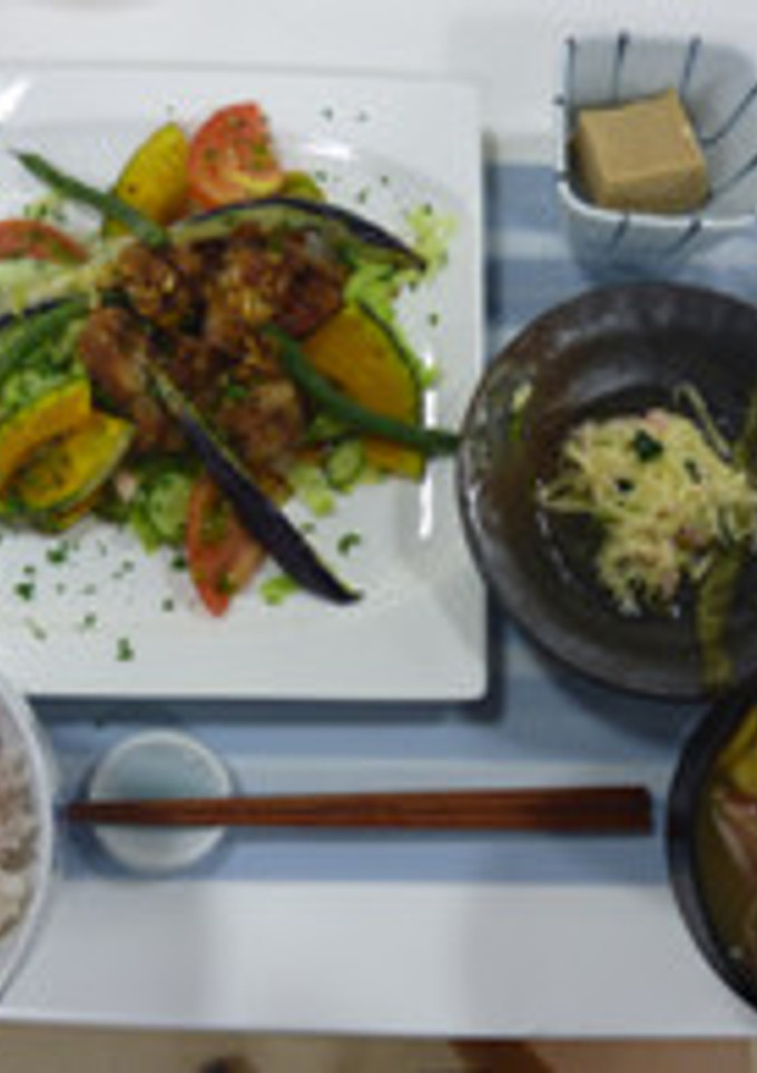 鶏の唐揚げ夏野菜-レシピのメイン写真