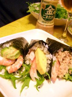 ごまだれで、サラダ手巻き寿司-レシピのメイン写真