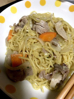 北見に来た気分〜塩ラーメン風焼きそば-レシピのメイン写真