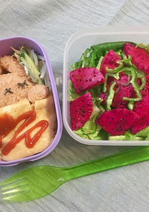 娘のリクエストのオムライス弁当-レシピのメイン写真