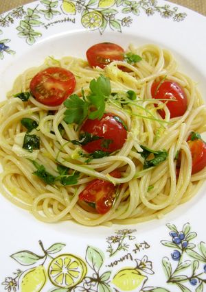 レモンと塩魚汁（しょっつる）のパスタ-レシピのメイン写真