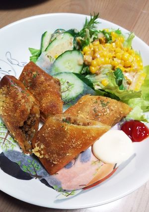 なりゆきドライカレーチーズ春巻き-レシピのメイン写真