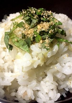 茗荷の炊き込みご飯-レシピのメイン写真