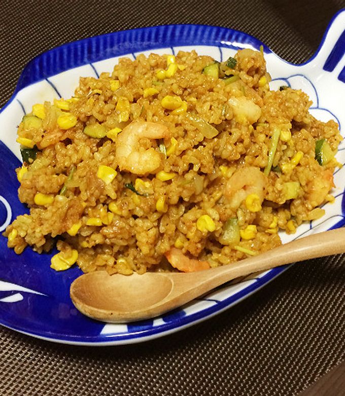 冷飯で♪「スパイシーカレー炒飯」-レシピのメイン写真