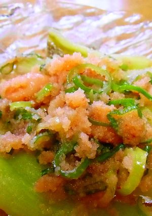 翡翠茄子のたらこ和え-レシピのメイン写真