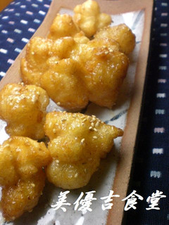 揚げ餅のごまだれ和え-レシピのメイン写真