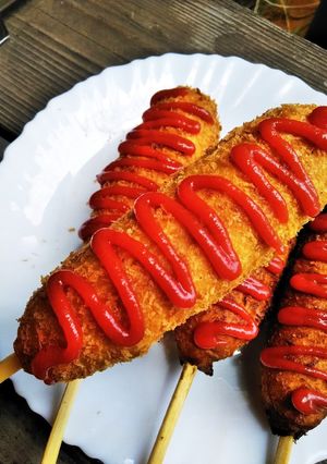 のび〜る簡単チーズホットドッグ!-レシピのメイン写真